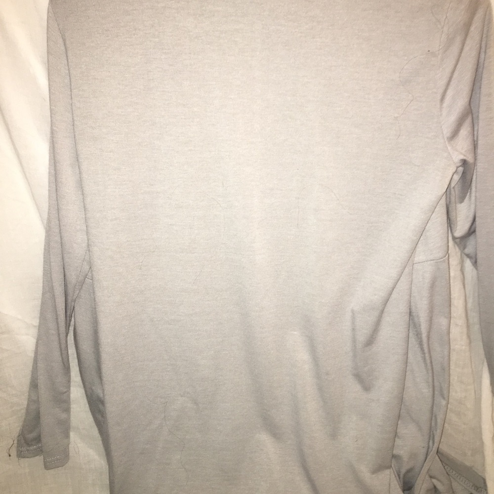 XL Gray Ruffle tie Cardigan. Excellent Condition. - Picture 5 of 8